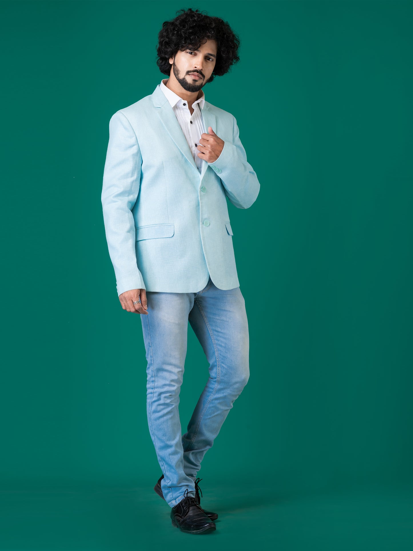 Exquisite Freezing Vapor Cotton Linen Blazer