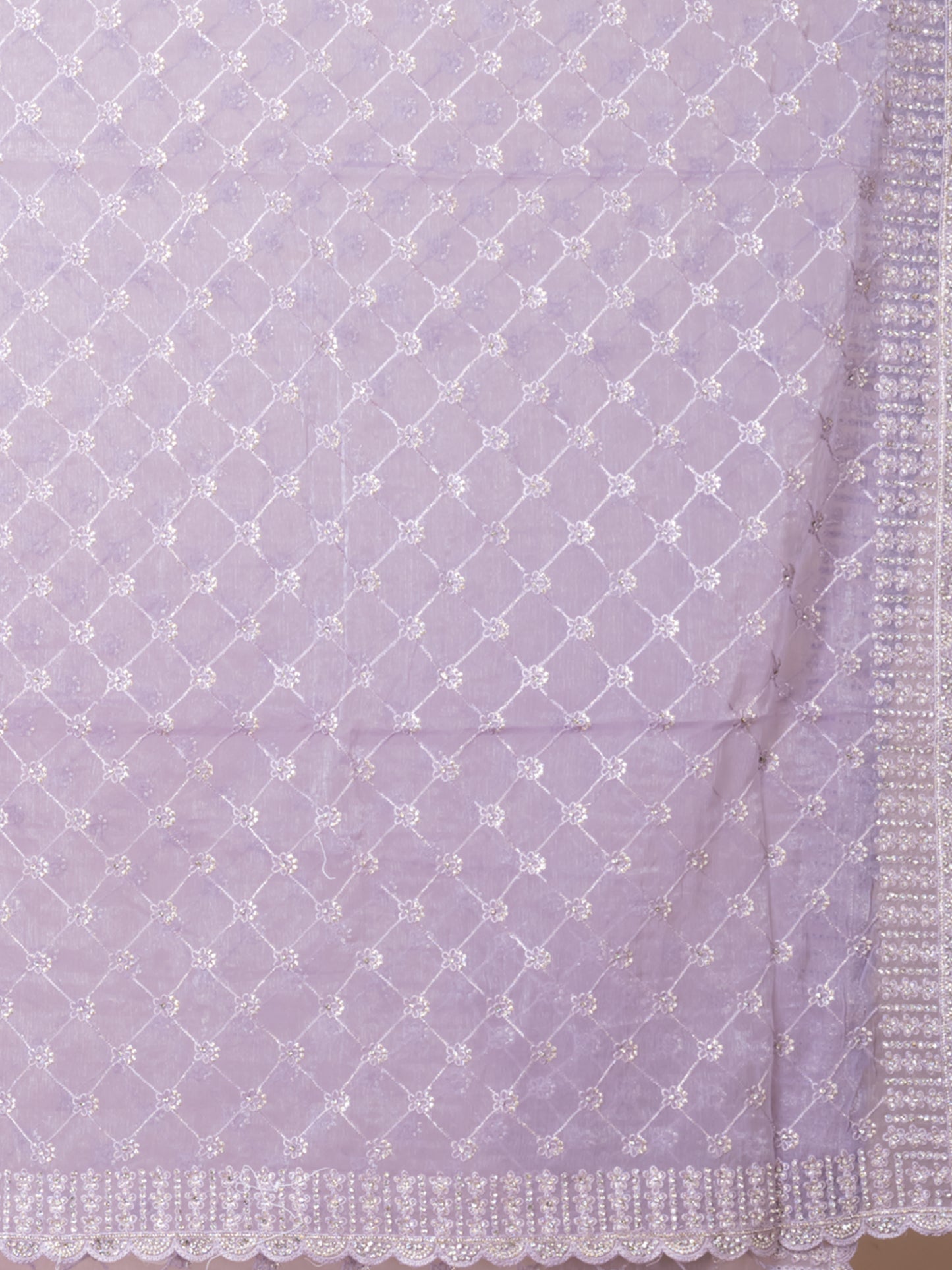 Opulent Lavender Tissue Saree