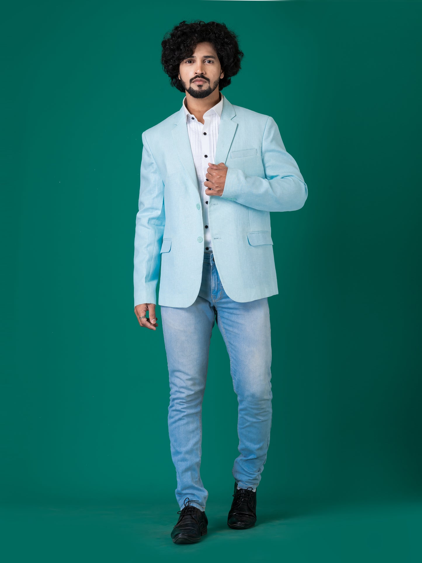 Exquisite Freezing Vapor Cotton Linen Blazer