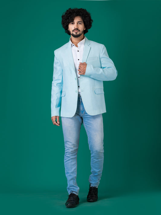 Exquisite Freezing Vapor Cotton Linen Blazer