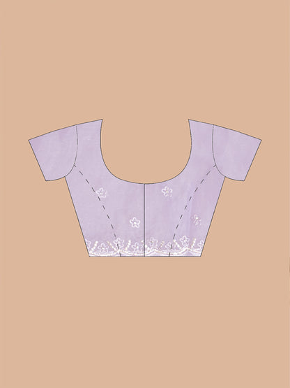 Opulent Lavender Tissue Saree