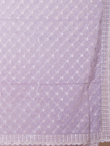 Opulent Lavender Tissue Saree